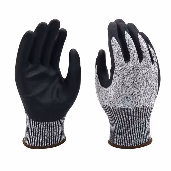 13G Hppe Cut Resistant Level 5 Working Safety Gloves